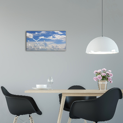 Horloge horizontale Des nuages dans le ciel