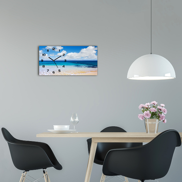 Horloge murale horizontale Mer calme