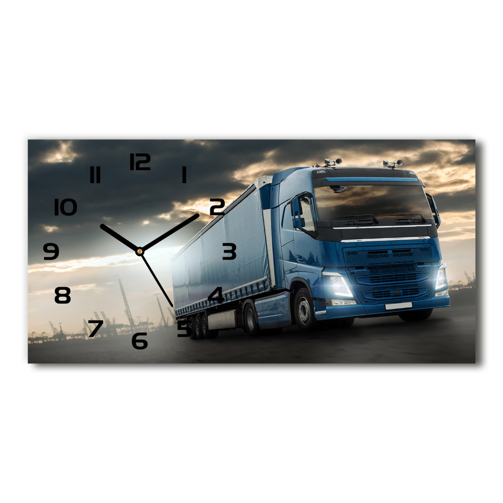 Horloge murale horizontale Camion