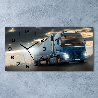 Horloge murale horizontale Camion