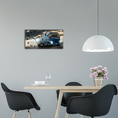 Horloge murale horizontale Camion