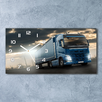 Horloge murale horizontale Camion