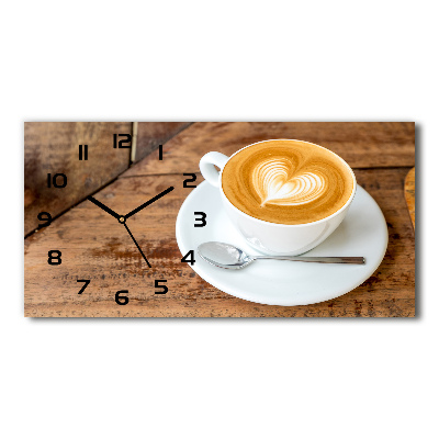 Horloge horizontale Café dans une tasse