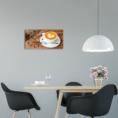 Horloge horizontale Café dans une tasse