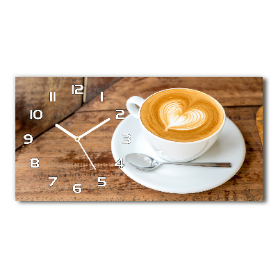 Horloge horizontale Café dans une tasse