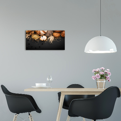 Horloge horizontale en verre Pain et blé