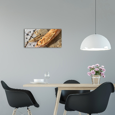 Horloge horizontale Baguette fraîche