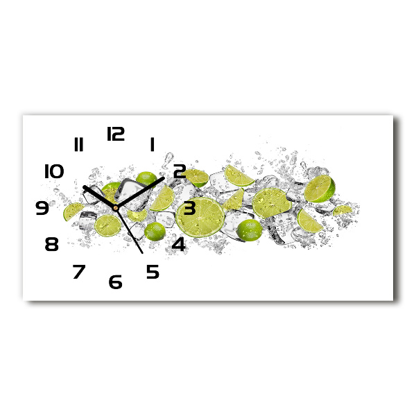 Horloge horizontale Glaçons au citron vert