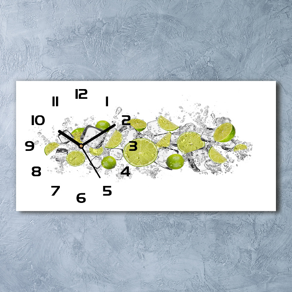 Horloge horizontale Glaçons au citron vert