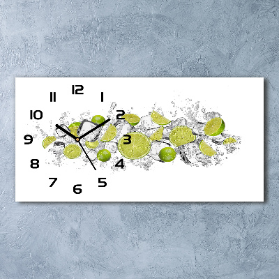 Horloge horizontale Glaçons au citron vert