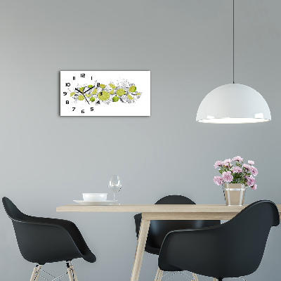 Horloge horizontale Glaçons au citron vert