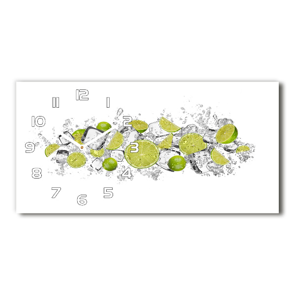 Horloge horizontale Glaçons au citron vert