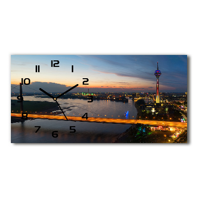 Horloge horizontale Düsseldorf Allemagne