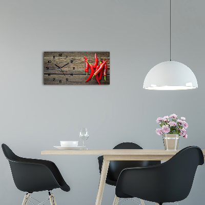Horloge rectangulaire horizontale Piments