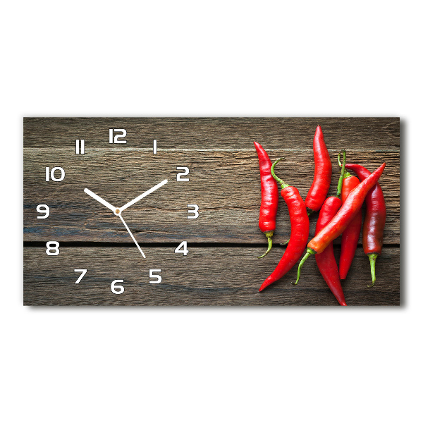 Horloge rectangulaire horizontale Piments