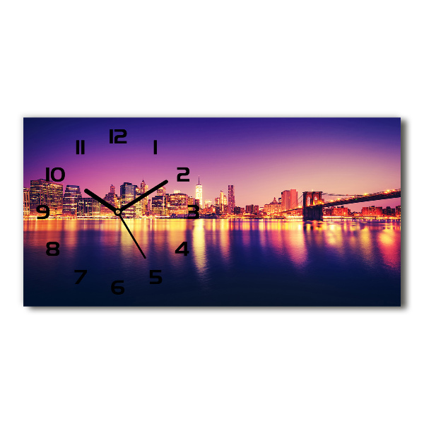 Horloge rectangulaire horizontale Manhattan