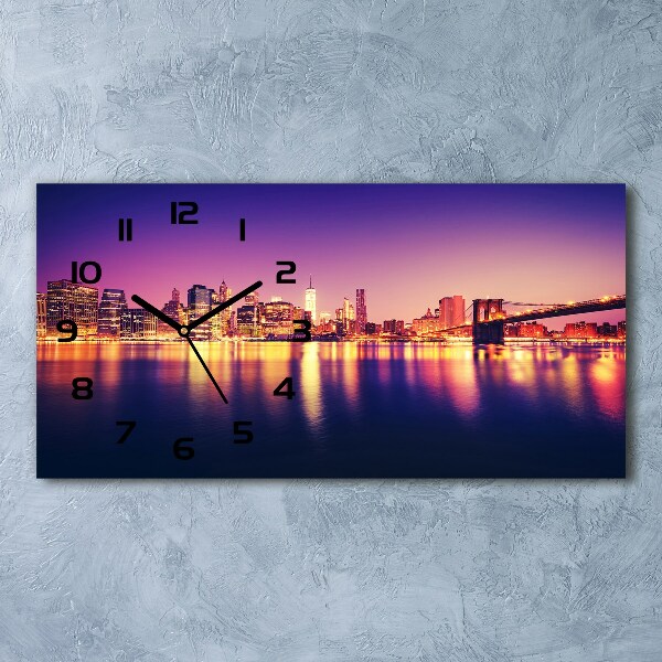 Horloge rectangulaire horizontale Manhattan