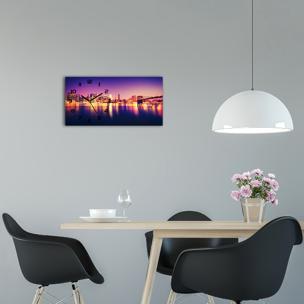 Horloge rectangulaire horizontale Manhattan