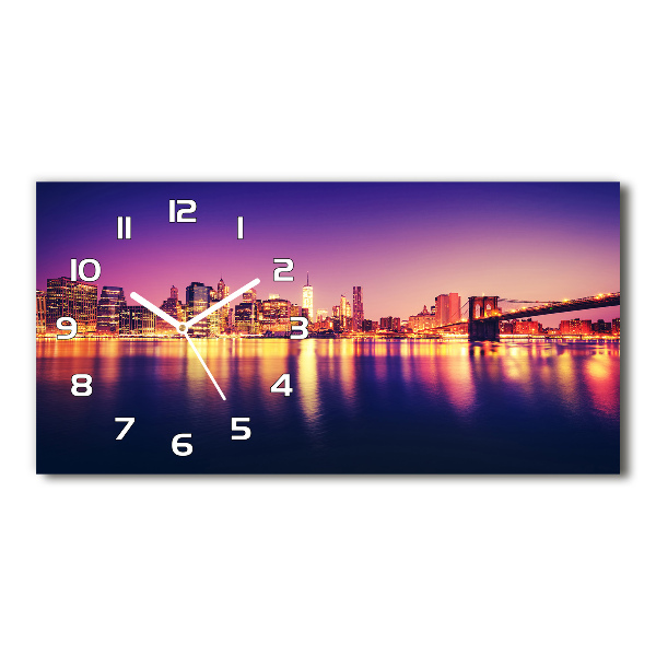 Horloge rectangulaire horizontale Manhattan