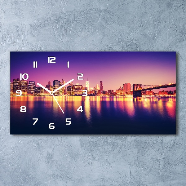 Horloge rectangulaire horizontale Manhattan