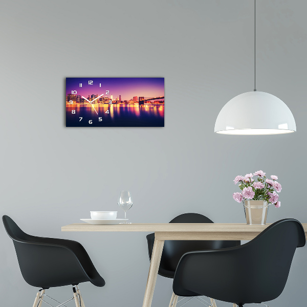 Horloge rectangulaire horizontale Manhattan