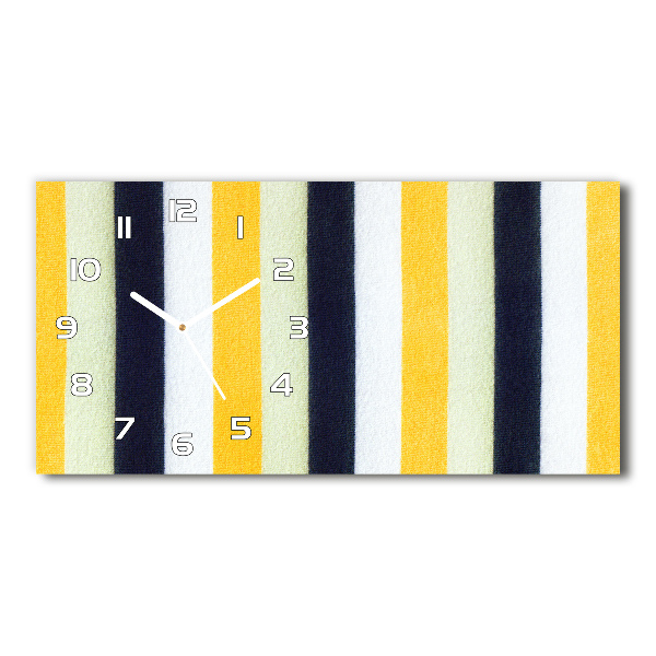 Horloge rectangulaire horizontale Fond rayé