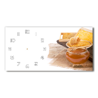 Horloge horizontale en verre Miel