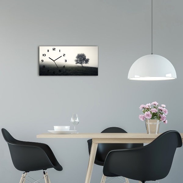 Horloge horizontale Arbre solitaire
