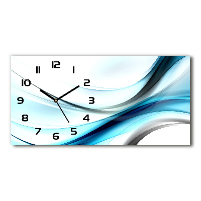 Horloge horizontale Vagues artistiques