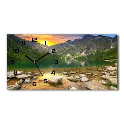 Horloge rectangulaire horizontale Morskie oko Tatry