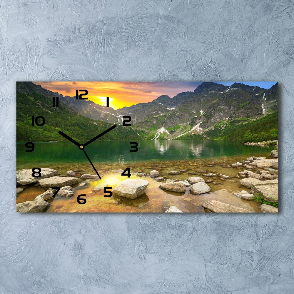 Horloge rectangulaire horizontale Morskie oko Tatry