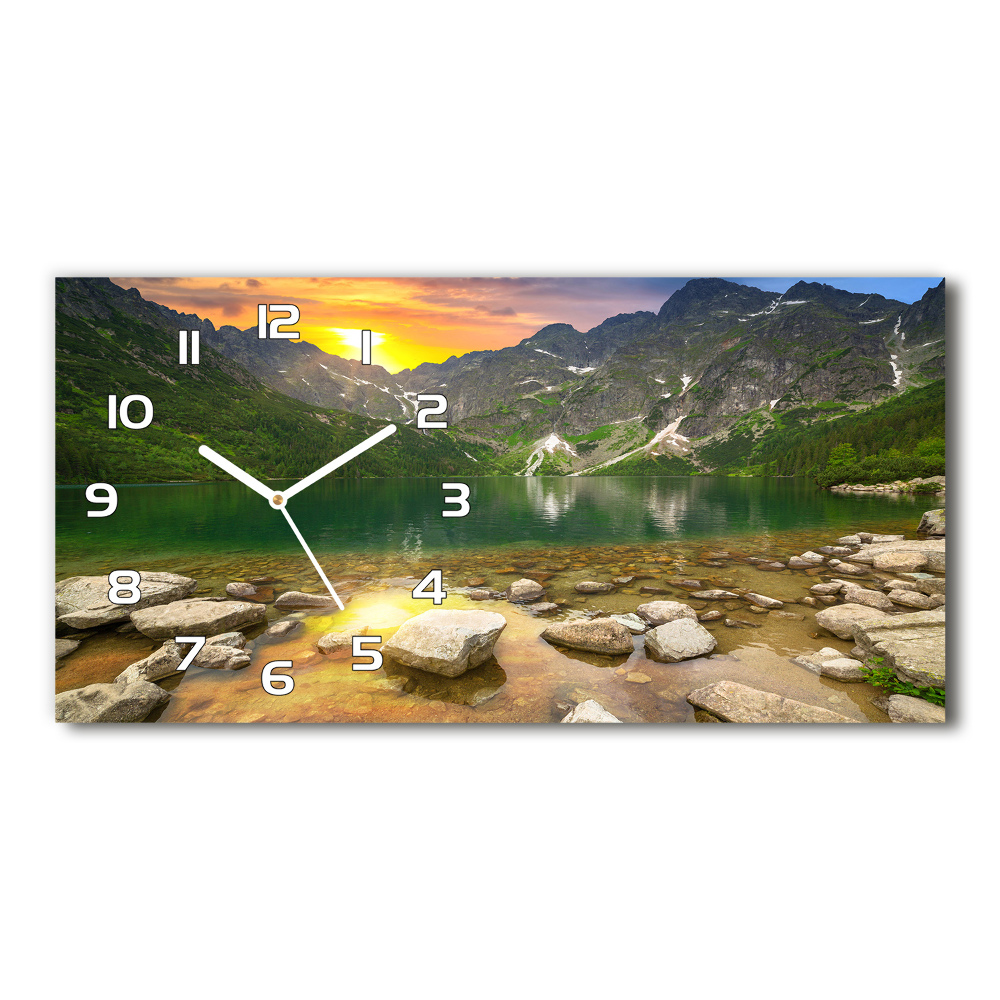 Horloge rectangulaire horizontale Morskie oko Tatry