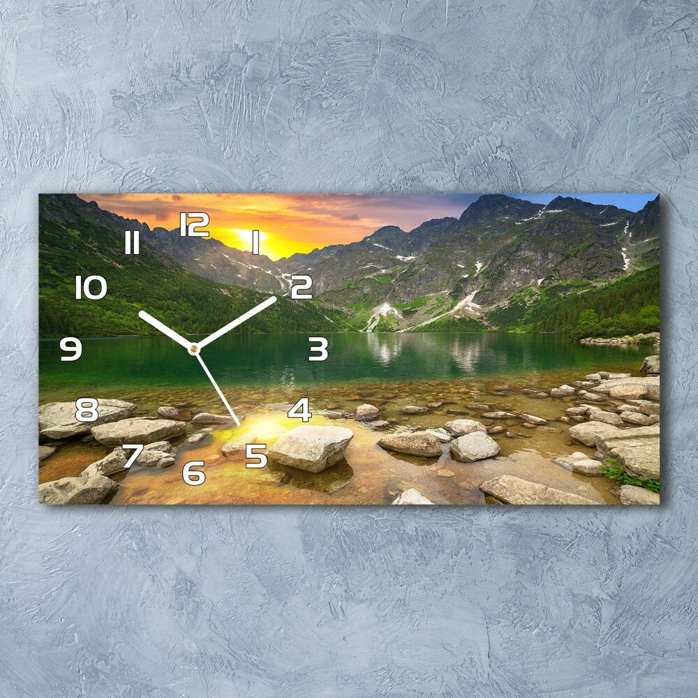 Horloge rectangulaire horizontale Morskie oko Tatry