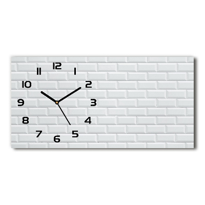 Horloge murale horizontale Mur en céramique