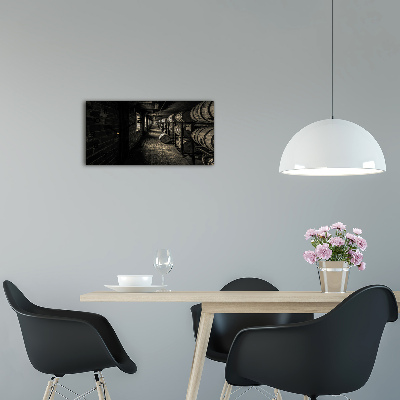 Horloge horizontale en verre Barils de bourbon