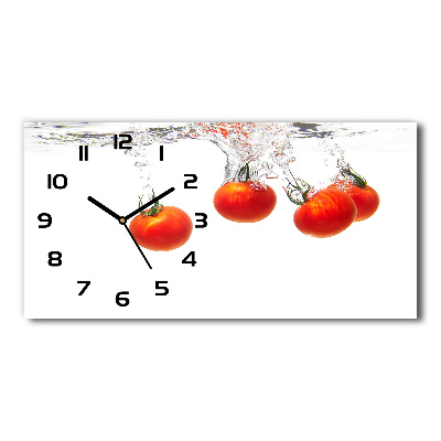 Horloge murale horizontale Tomates sous l'eau
