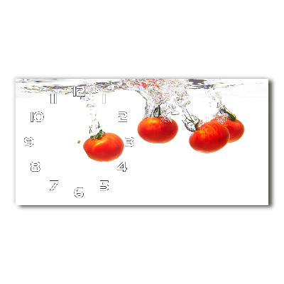 Horloge murale horizontale Tomates sous l'eau