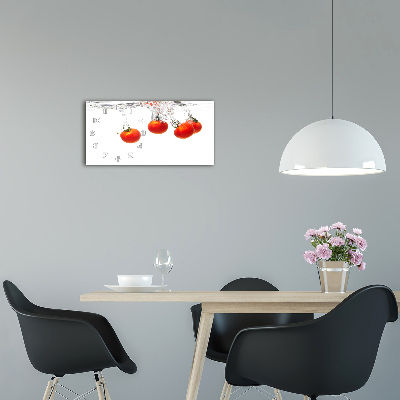 Horloge murale horizontale Tomates sous l'eau