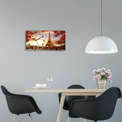 Horloge rectangulaire horizontale Tour Eiffel Paris France