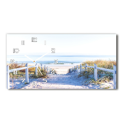 Horloge rectangulaire horizontale Dunes en bord de mer