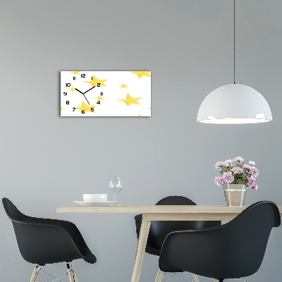 Horloge horizontale Étoiles jaunes
