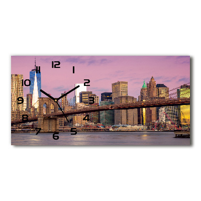 Horloge murale horizontale Manhattan