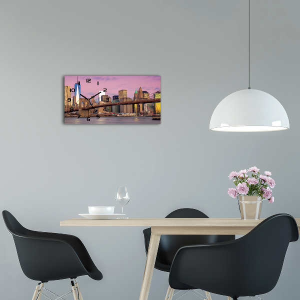 Horloge murale horizontale Manhattan
