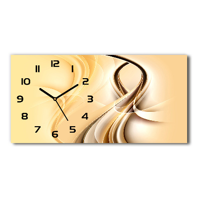 Horloge rectangulaire horizontale Vagues artistiques