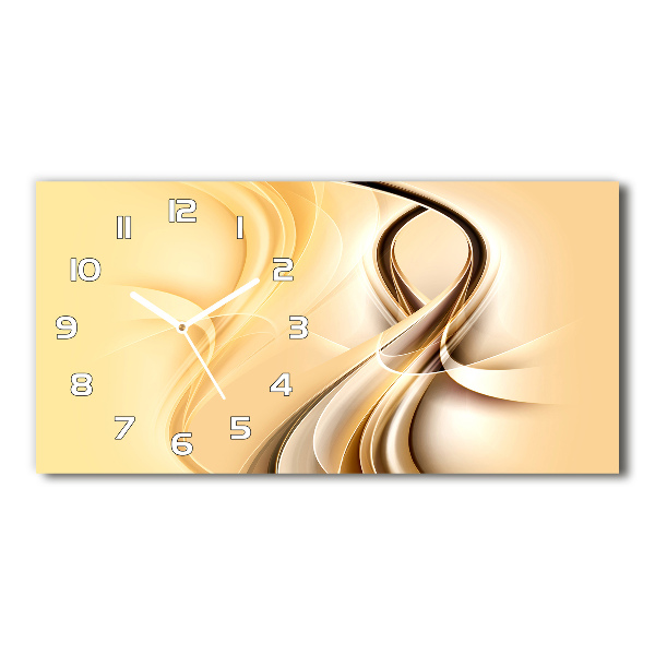 Horloge rectangulaire horizontale Vagues artistiques