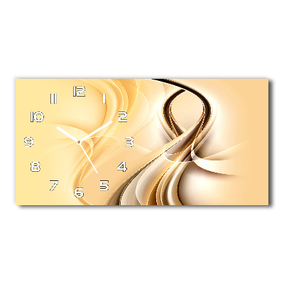 Horloge rectangulaire horizontale Vagues artistiques