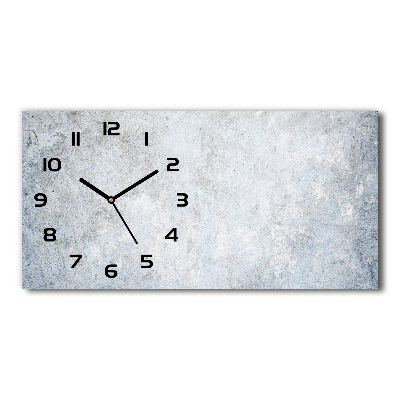 Horloge murale horizontale Fond en béton