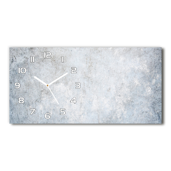 Horloge murale horizontale Fond en béton