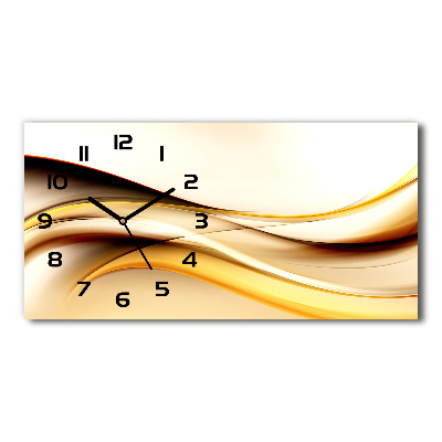 Horloge murale horizontale Motif de la vague