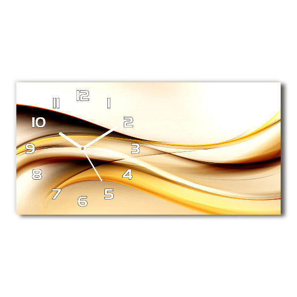 Horloge murale horizontale Motif de la vague